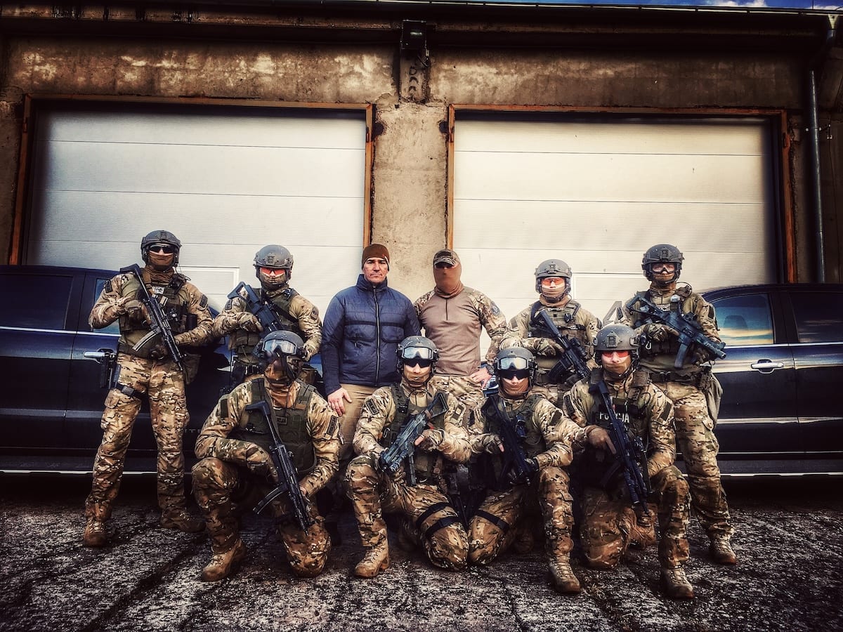Dawid Fajer tactical training Warsaw Poland