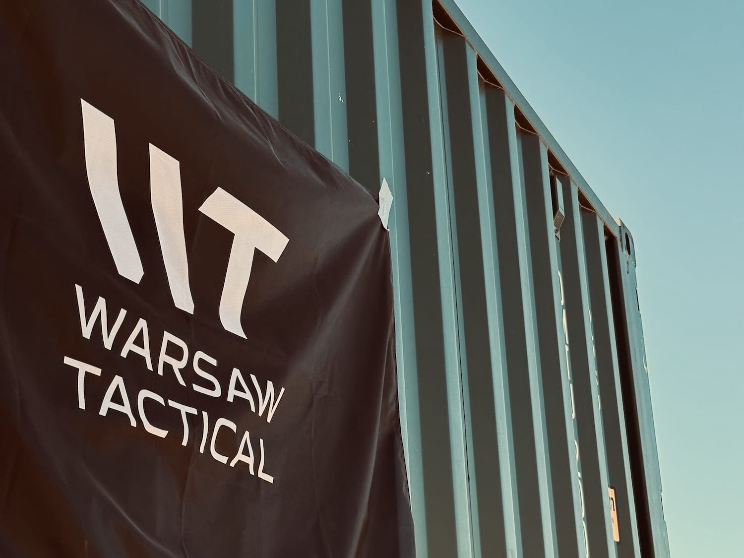 Warsaw Tactical flag at live-fire training in Poland