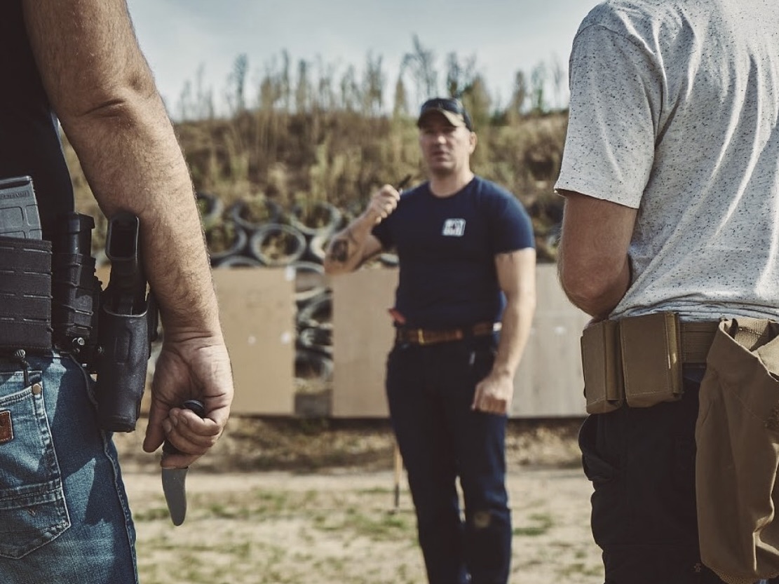 Live fire pistol training course Warsaw Tactical shooting range