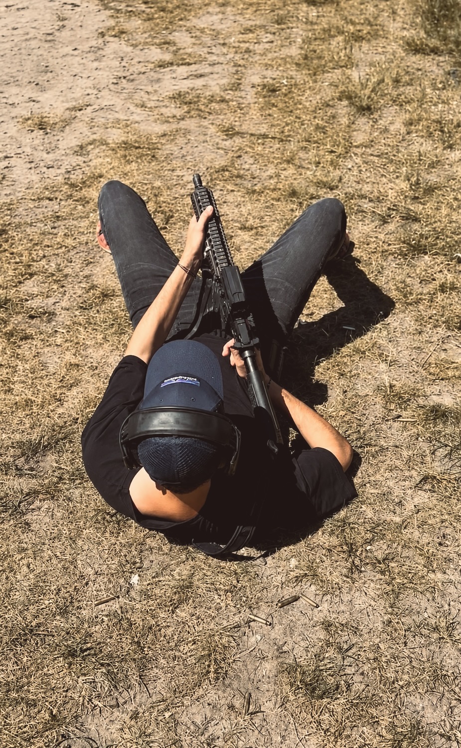 Tom from Warsaw Tactical at a firearms training range